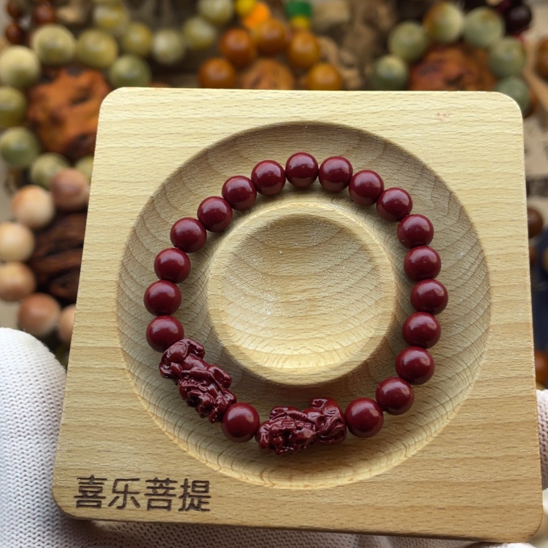 龙脊菩提手串卡8红色手串