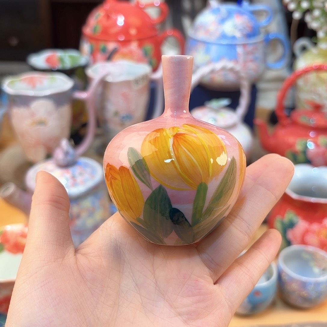 景德镇手绘高温釉下彩陶瓷茶具