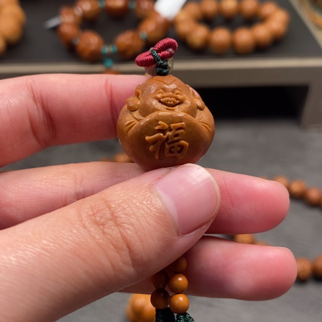 橄榄核手串/手链阿福单子