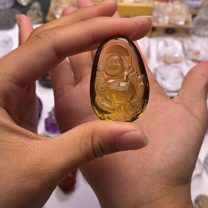 忠***堂未镶嵌颈饰水晶定制
