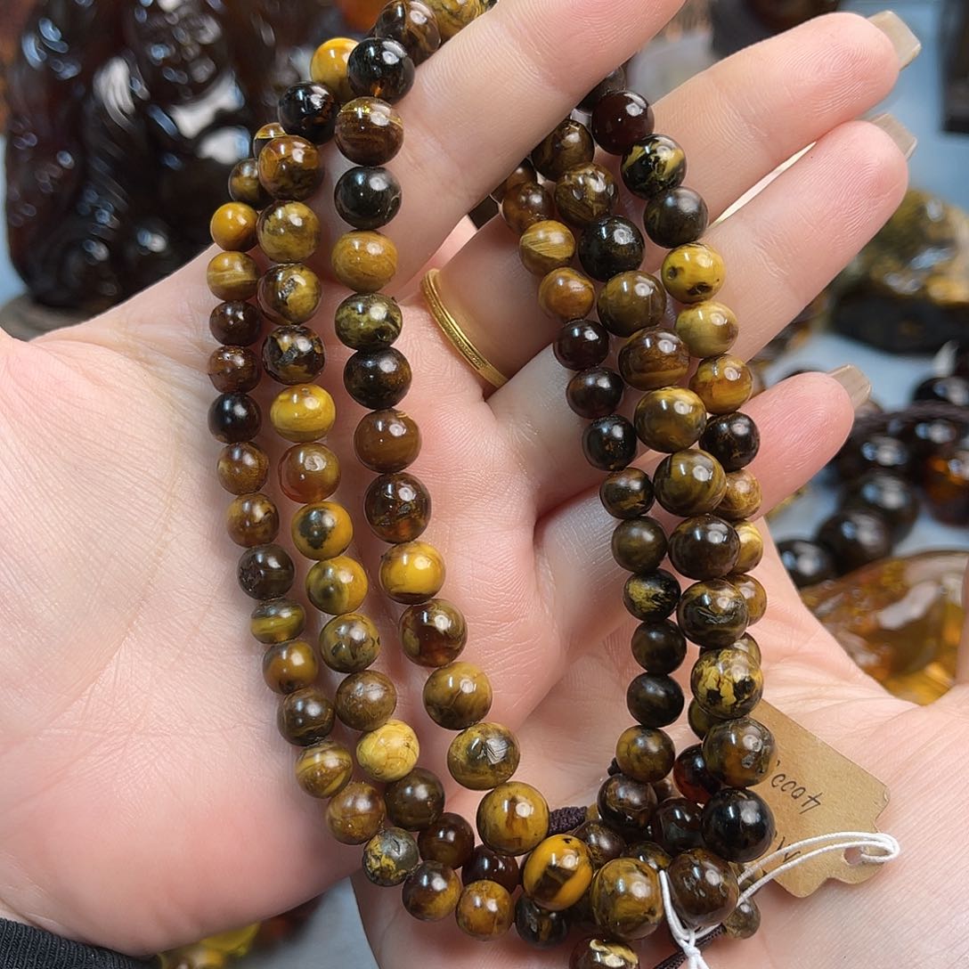 琥珀手链未镶嵌琥珀根珀项链7-9m