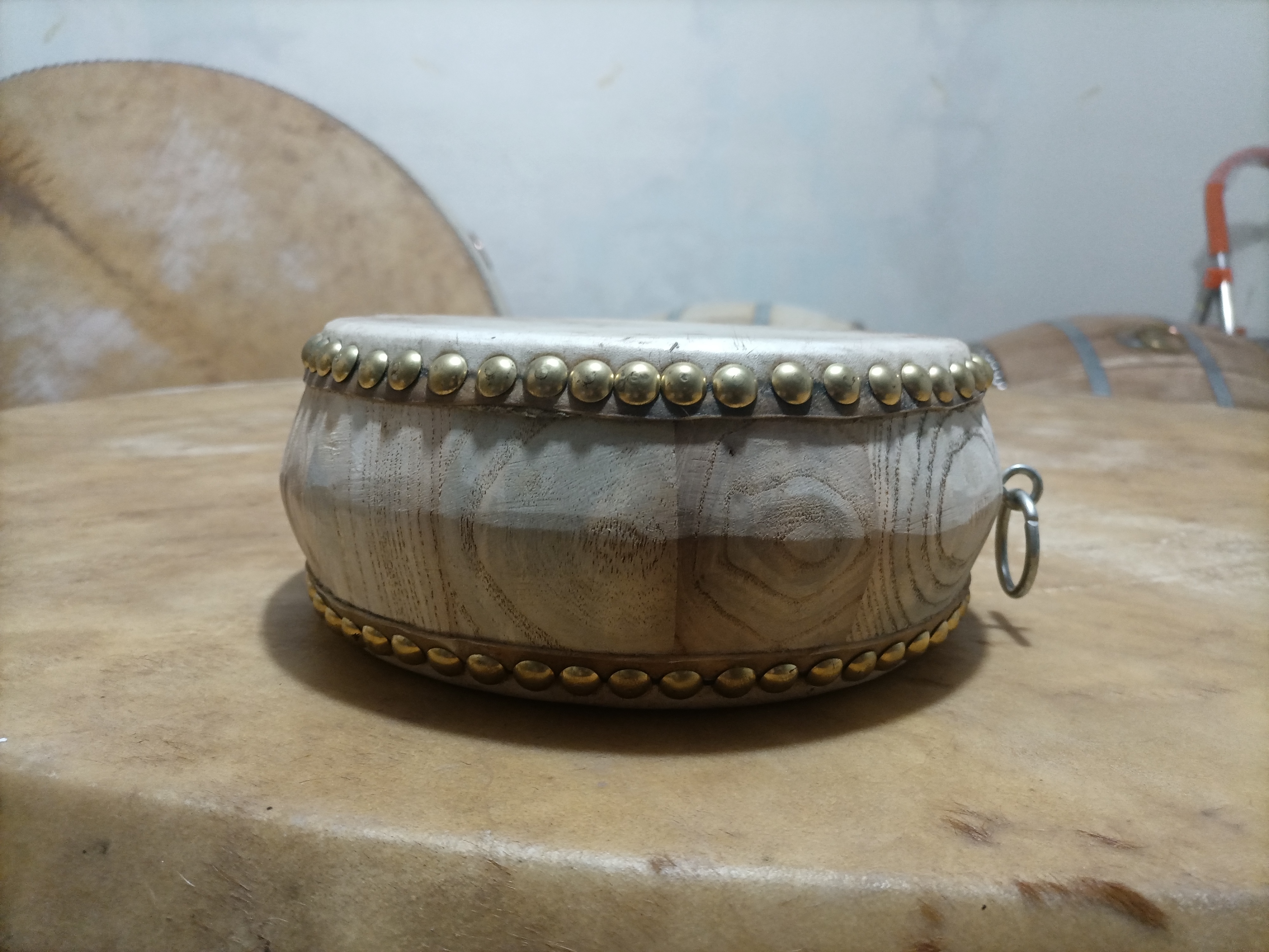 高音战鼓牛皮鼓原木手工鼓红白喜事鼓祁剧京剧鼓道士堂鼓