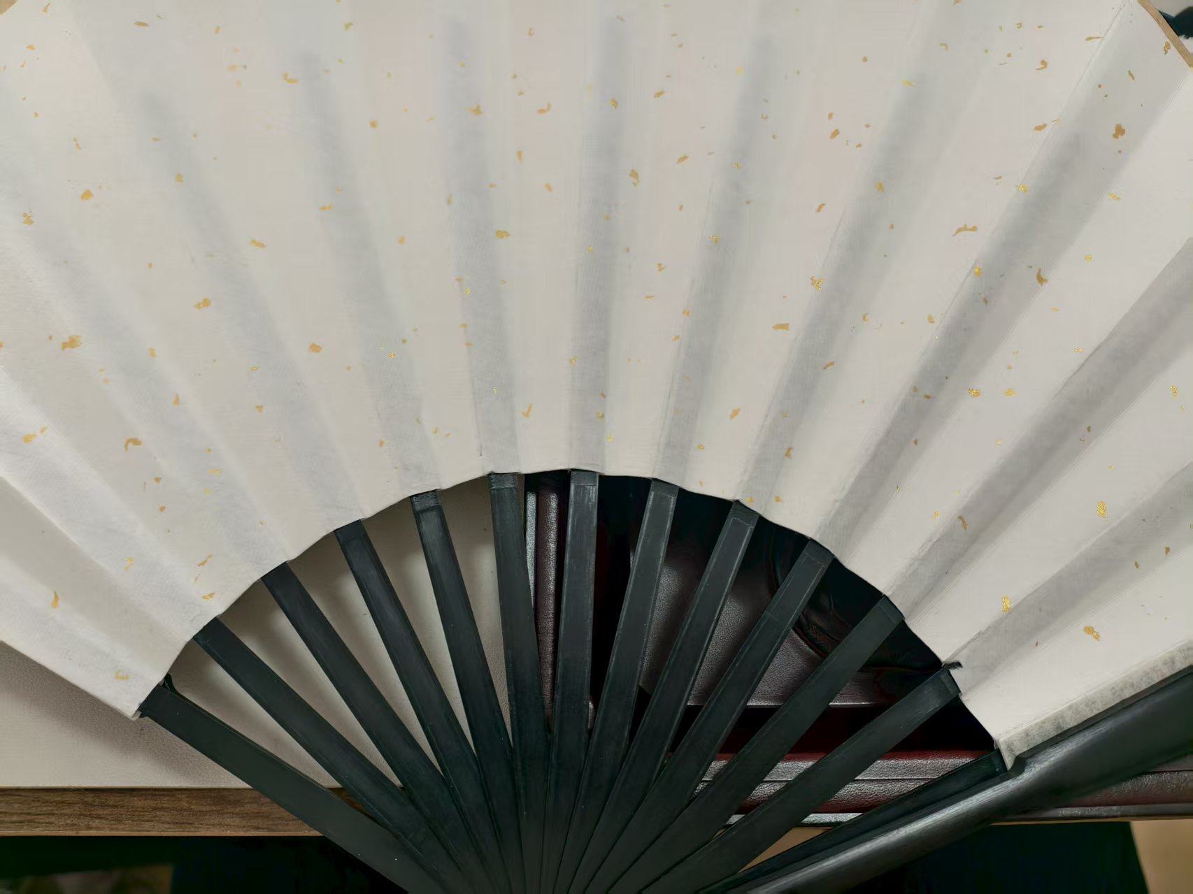 宣纸空白折扇扇骨扇面未粘合双面可写适合书法绘画