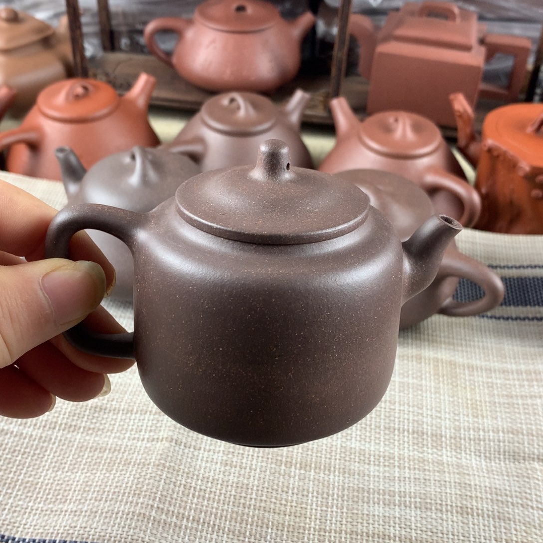 紫砂茶壶天青泥微微瑕