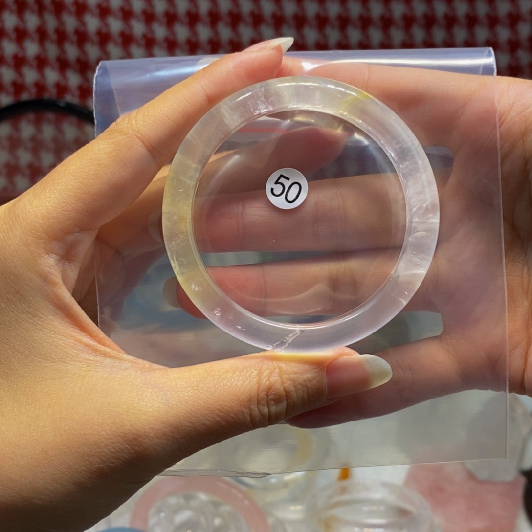 水晶手镯未镶嵌乄**久手镯51.5