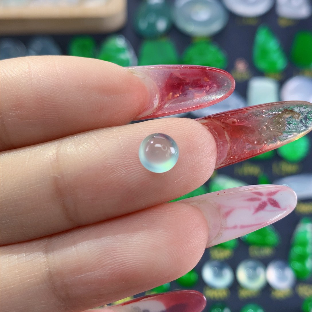 翡翠颈饰未镶嵌纯天然缅甸翡翠A货