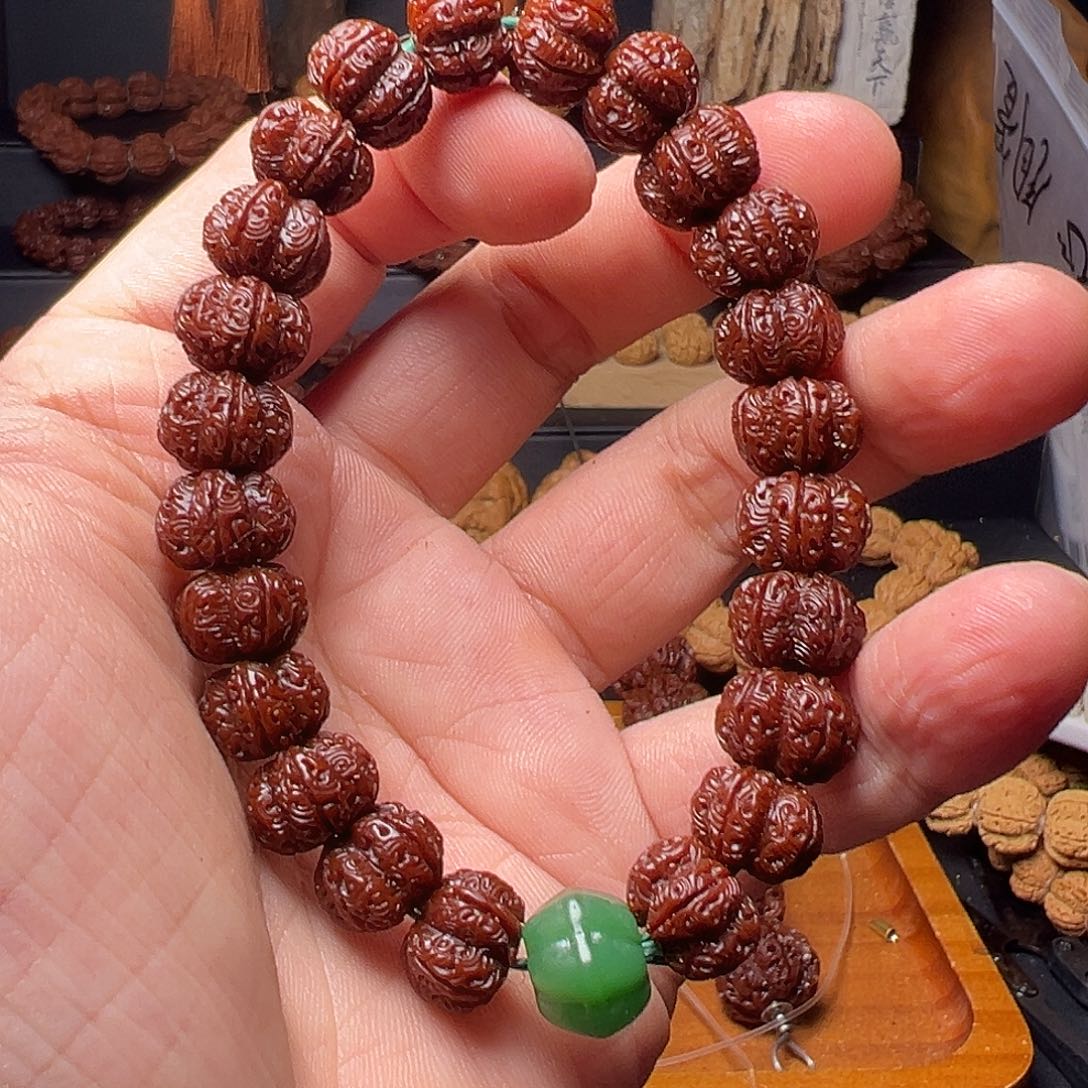 浩***鱼手串金刚菩提梅花祥云龙珠