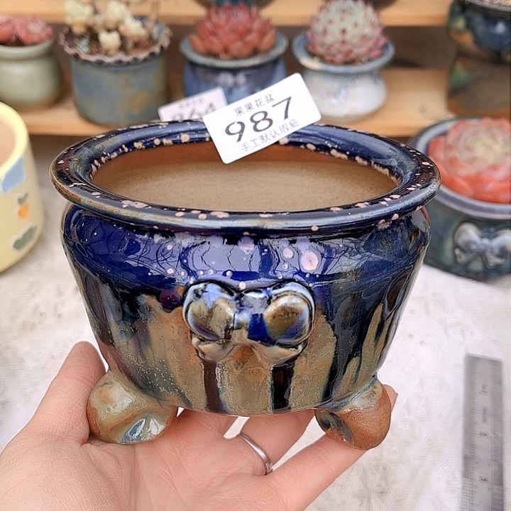 红陶陶瓷花盆987