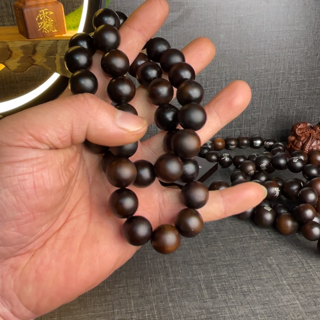 枣木雷击枣木雕刻珠子