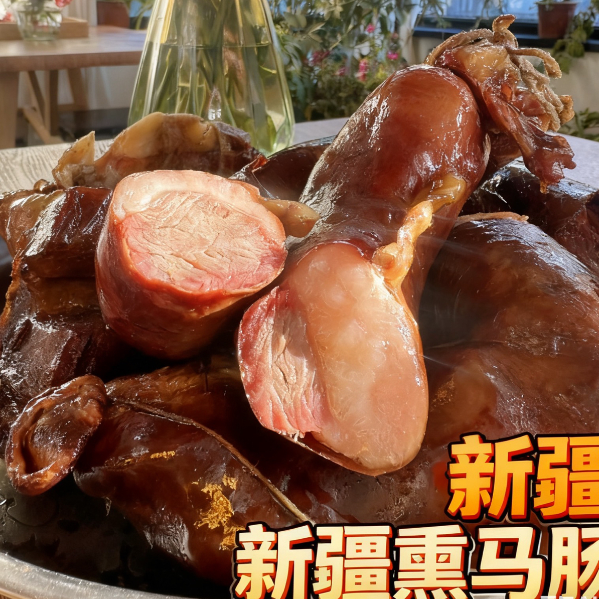 新疆特色风干熏马肠熏马肉