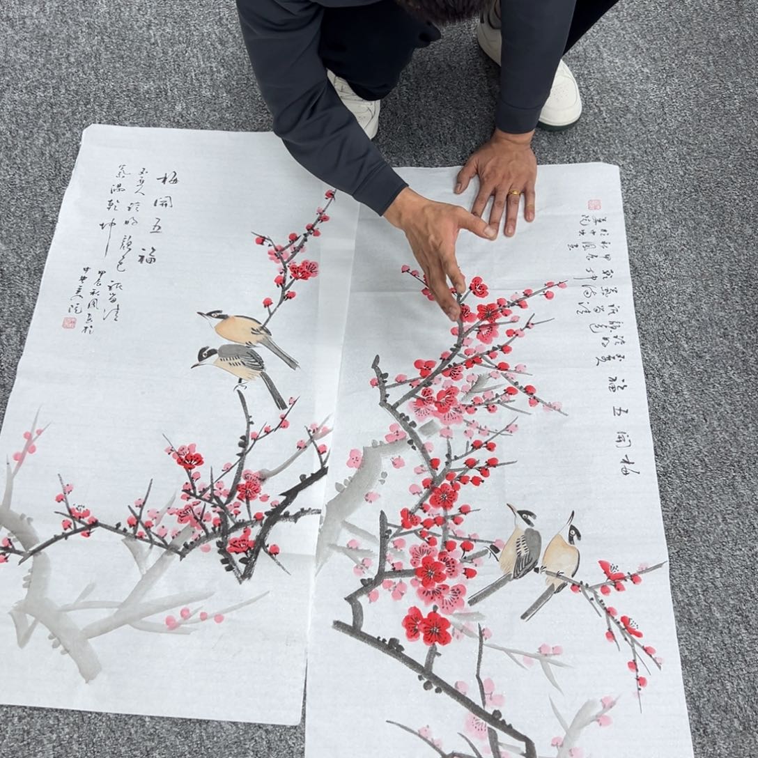 国画纯手绘字画宣纸