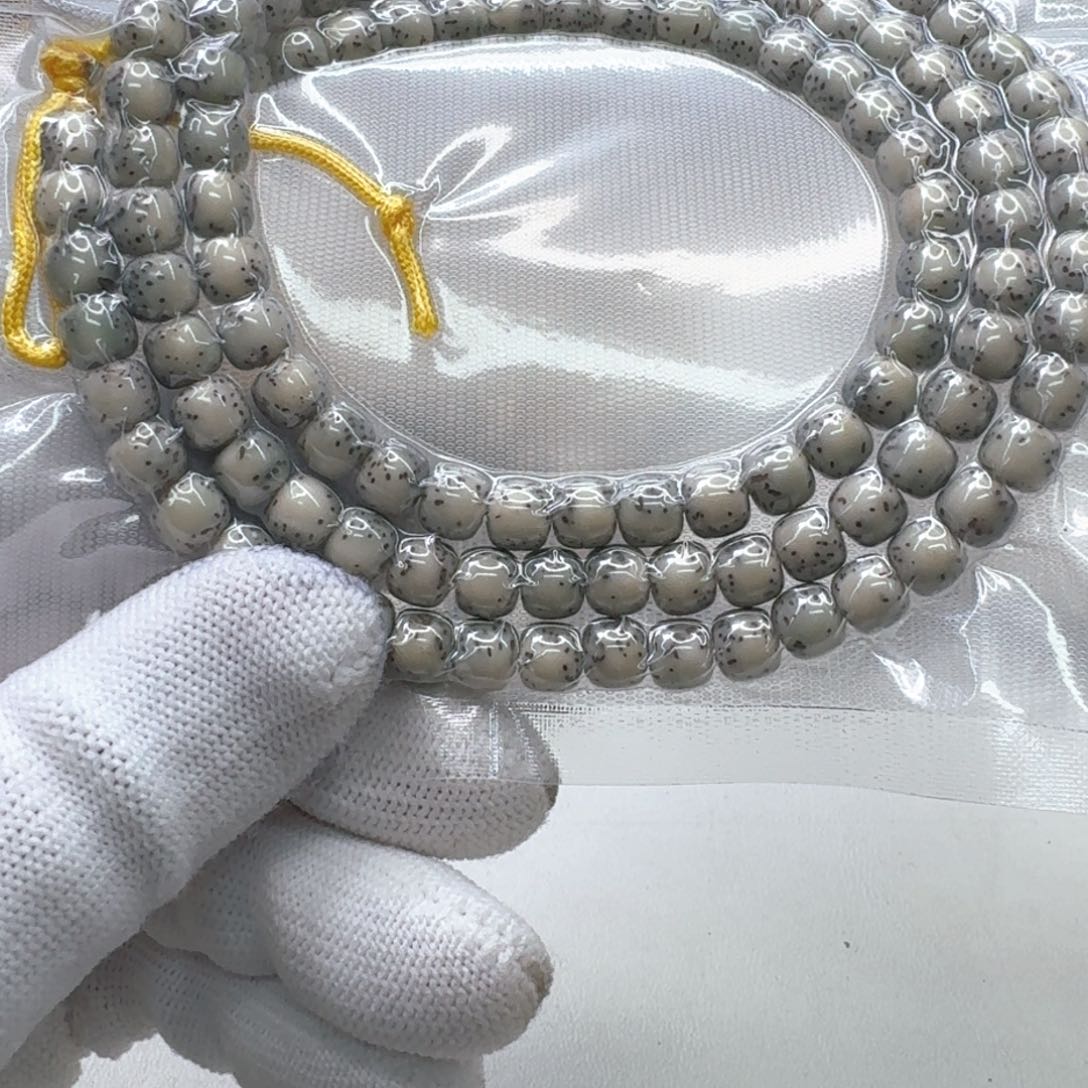 星月菩提手串22尊宠糯冰绿河豚7左右108