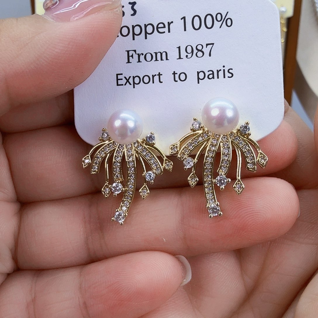 淡水珍珠未镶嵌耳饰