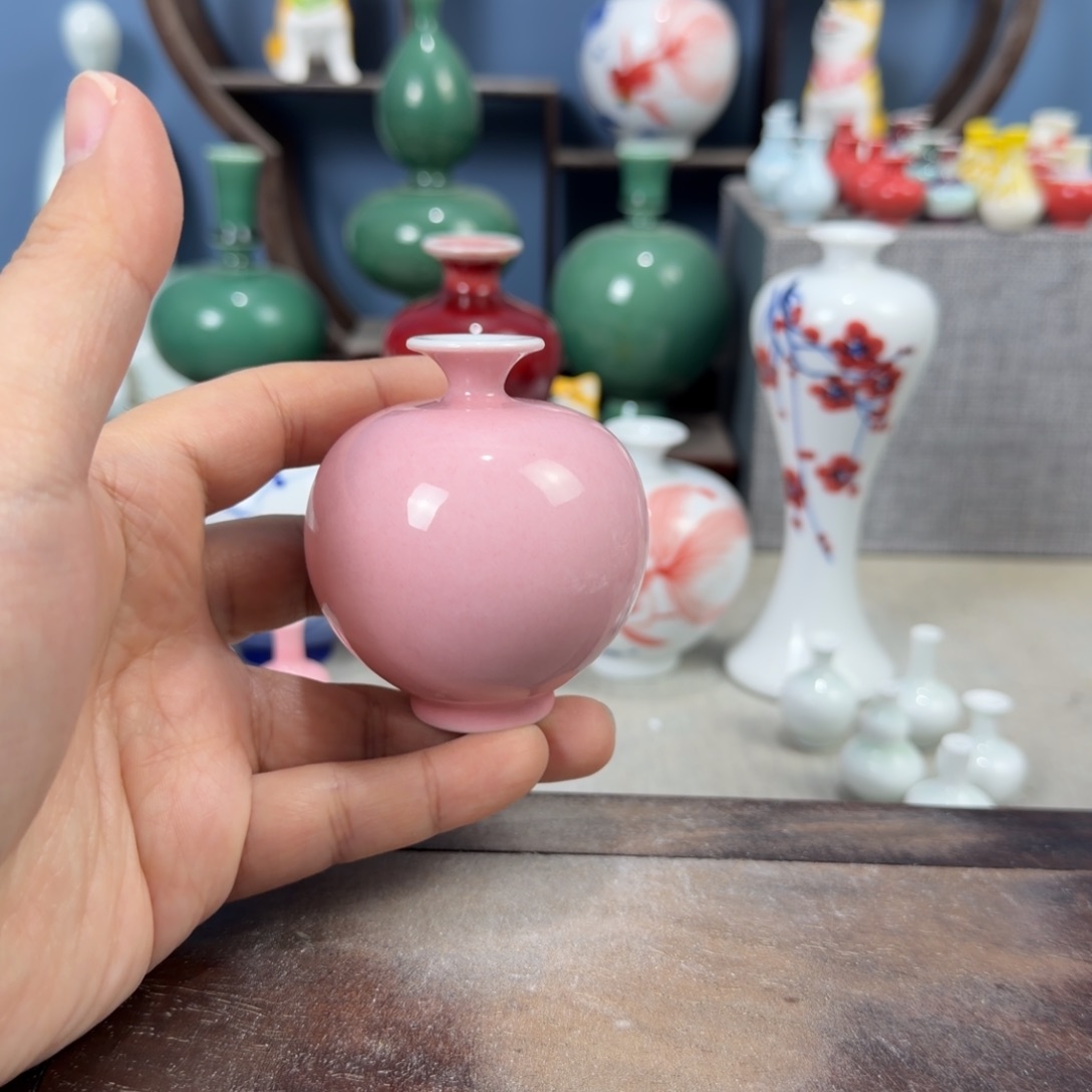 陶瓷手工小花器摆件