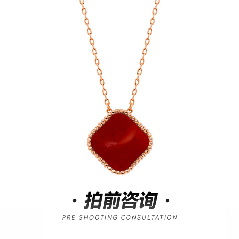 四叶幸运草项链网红爆款气质ins太阳花项链时尚精美