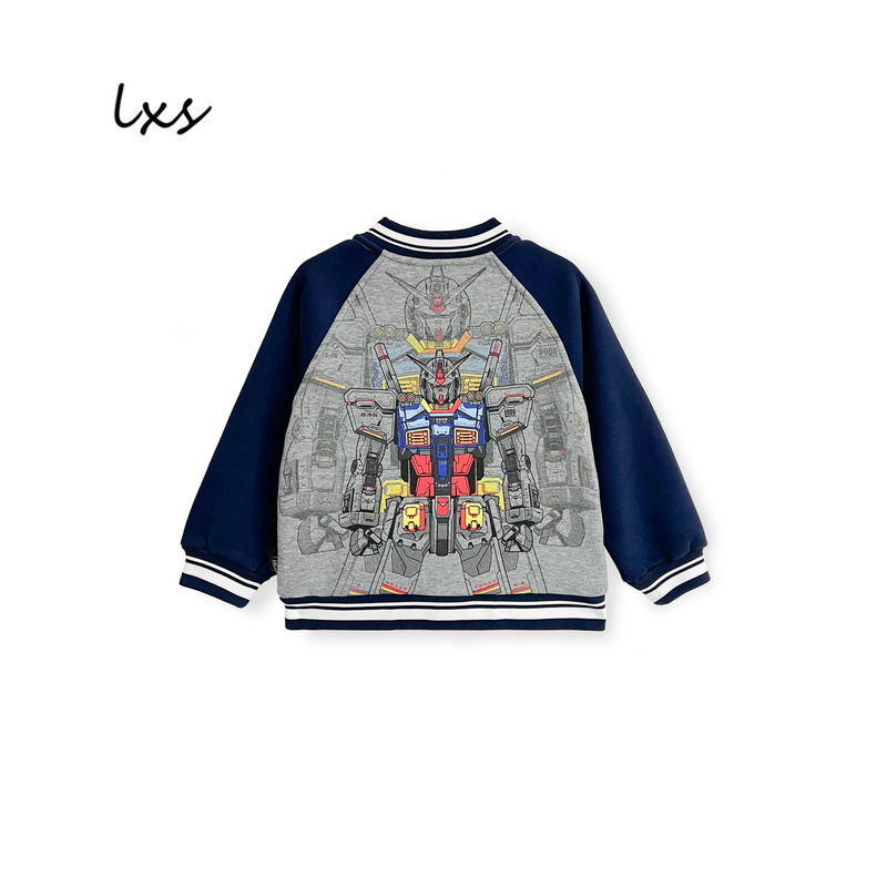 童装韩版儿童秋冬卡通印花百搭加绒时尚帅气棒球服外套Q192