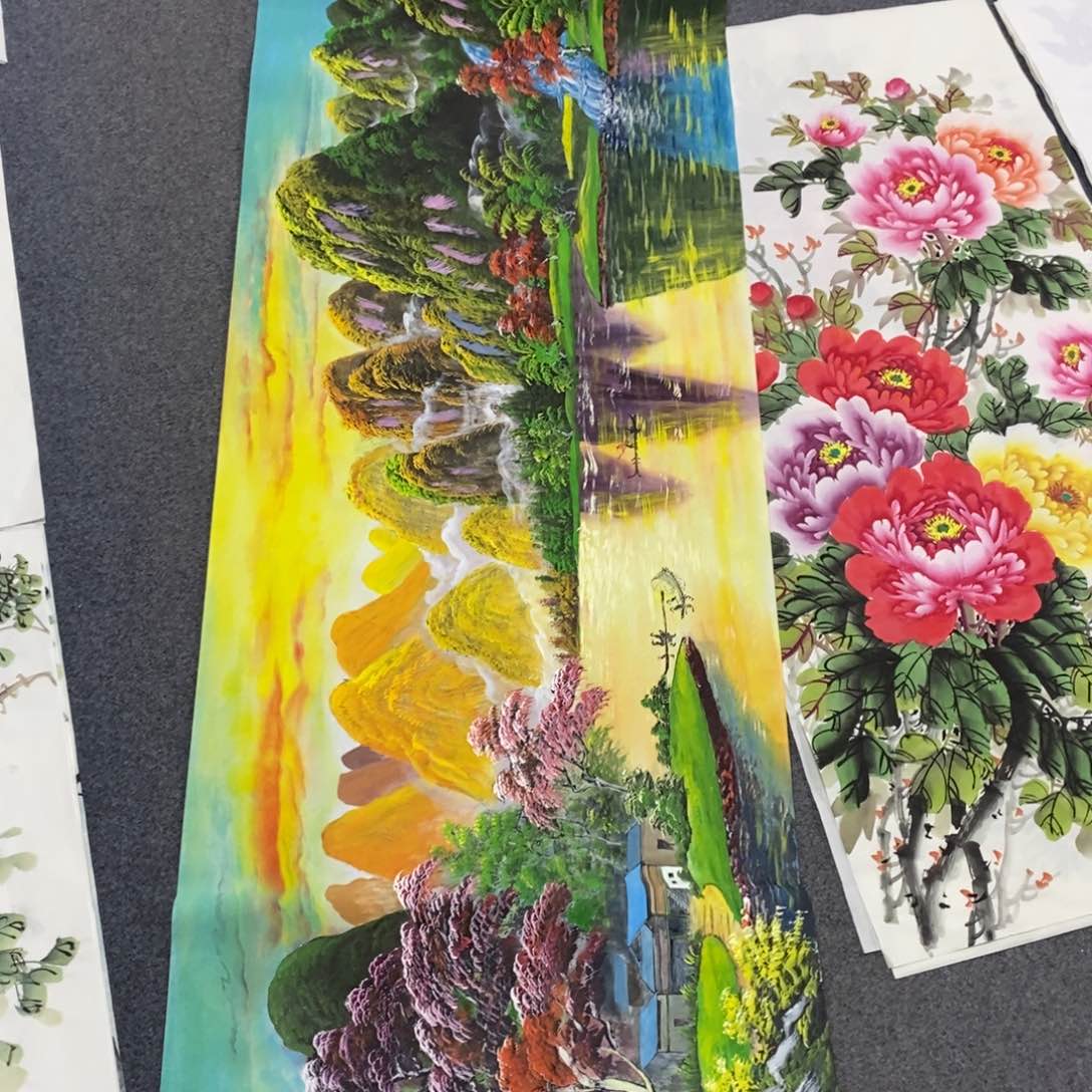 国画棒*糖尺寸180✖️70小六尺精品手绘油画风格