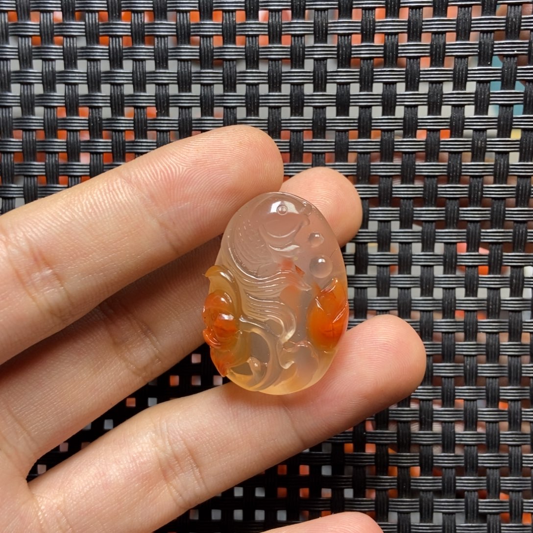 南红玛瑙未镶嵌吊坠(不含链)