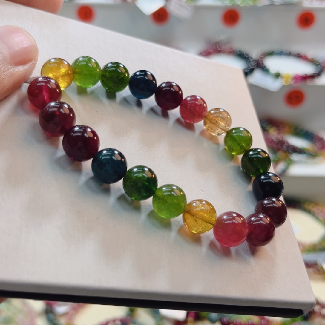 碧玺未镶嵌手链碧玺