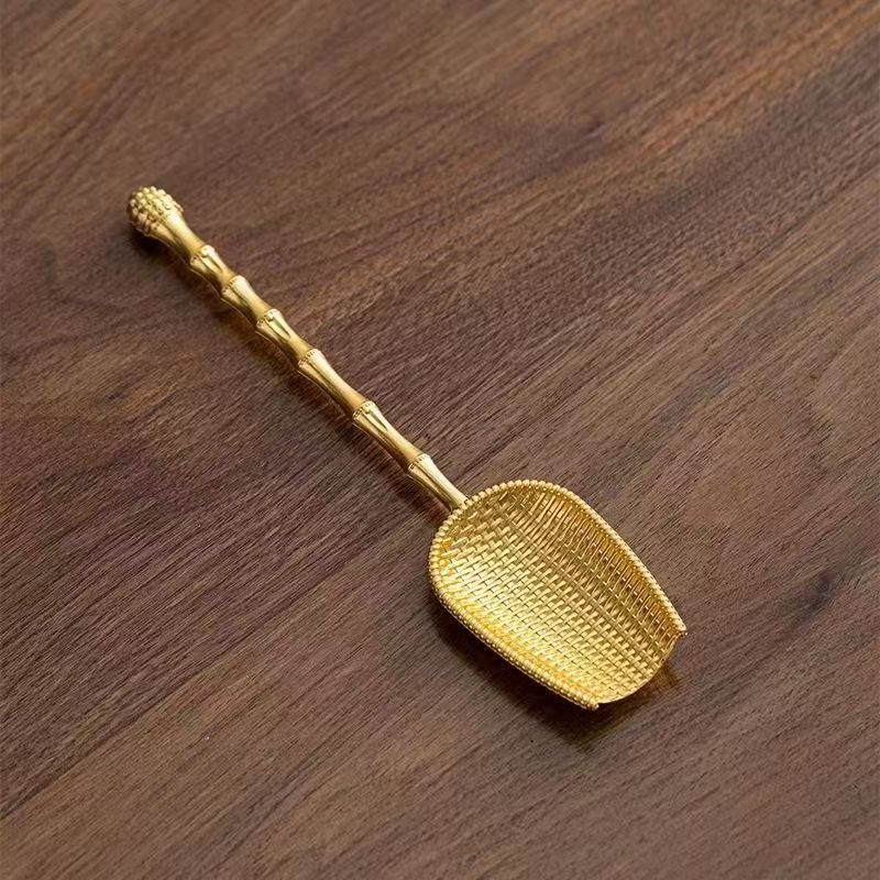 簸箕茶勺茶桌小摆件