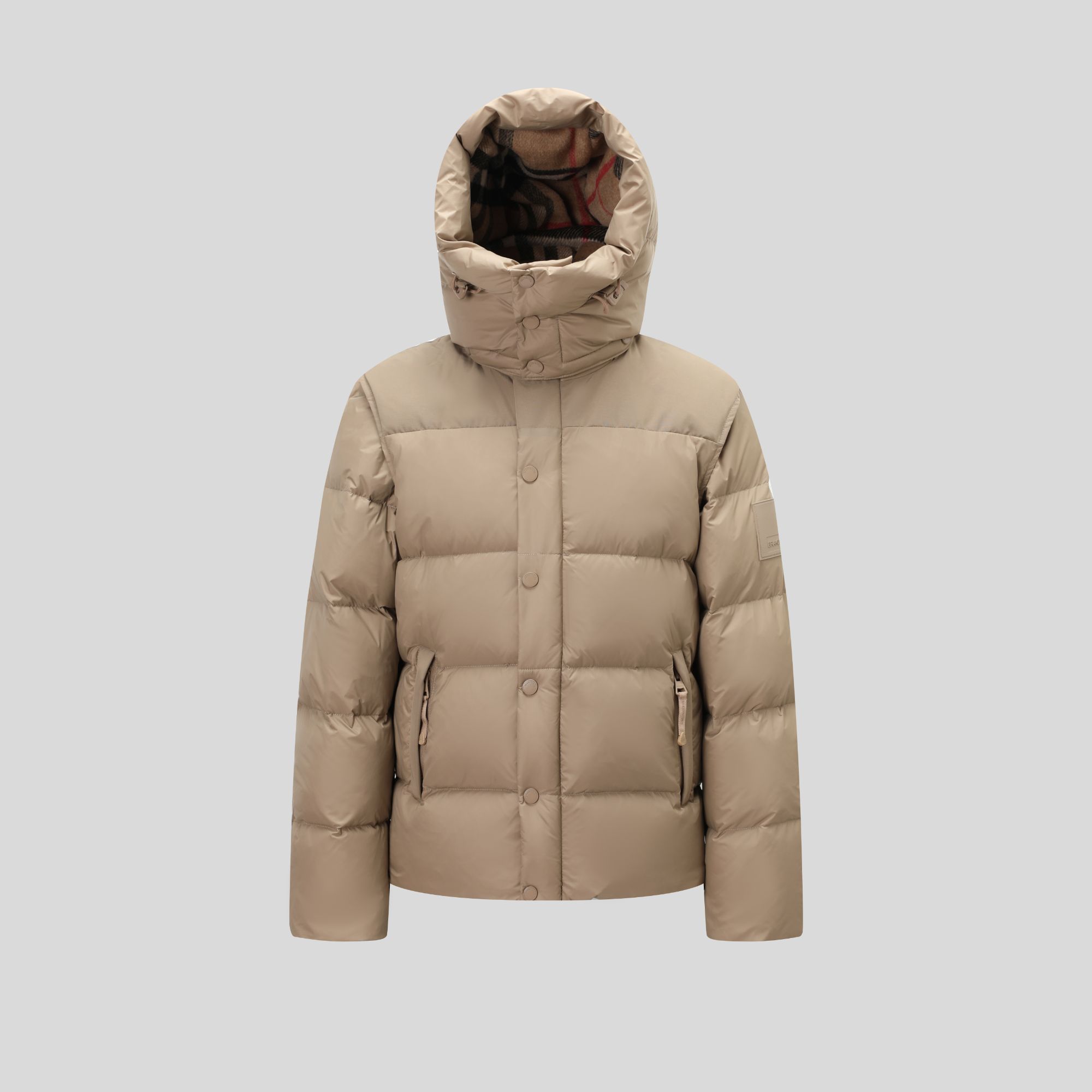 2024年新款时尚可拆卸袖子冬季情侣款羽绒服4010