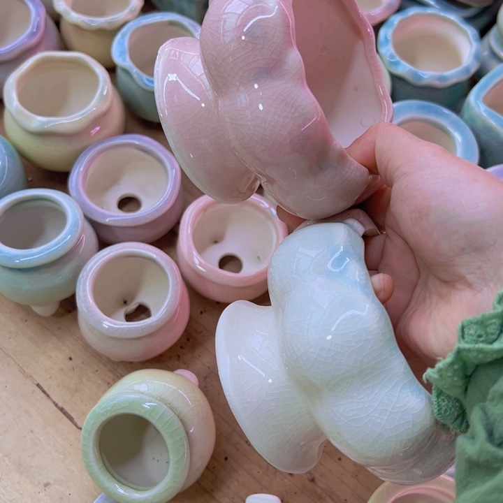 陶瓷花盆当场凑满12包邮