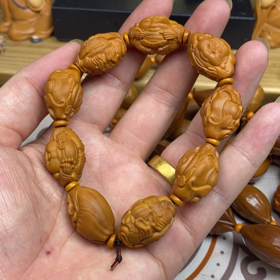 橄榄核手串/手链橄榄核橄榄核雕刻强