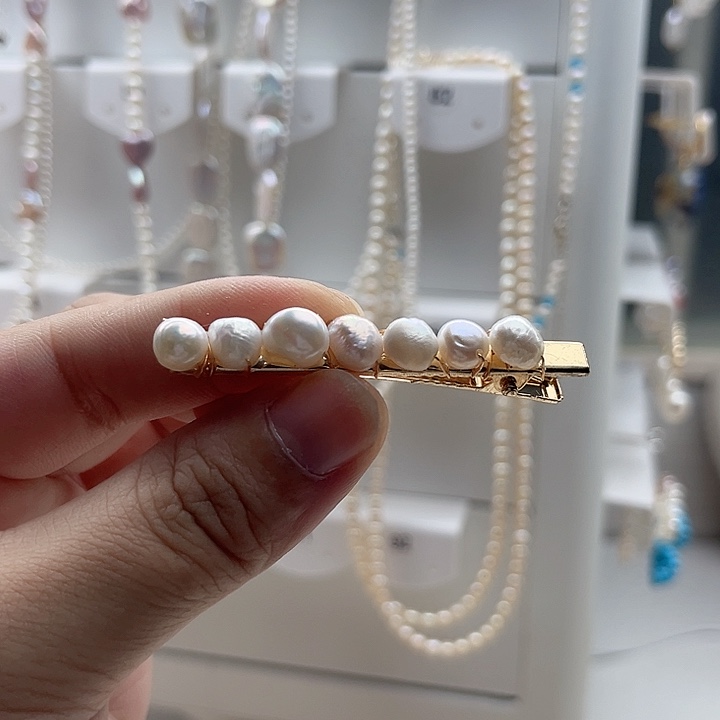 发夹未镶嵌淡水珍珠