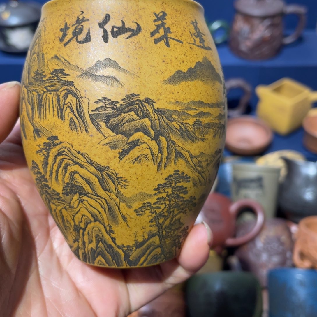 原矿紫砂手工主人杯