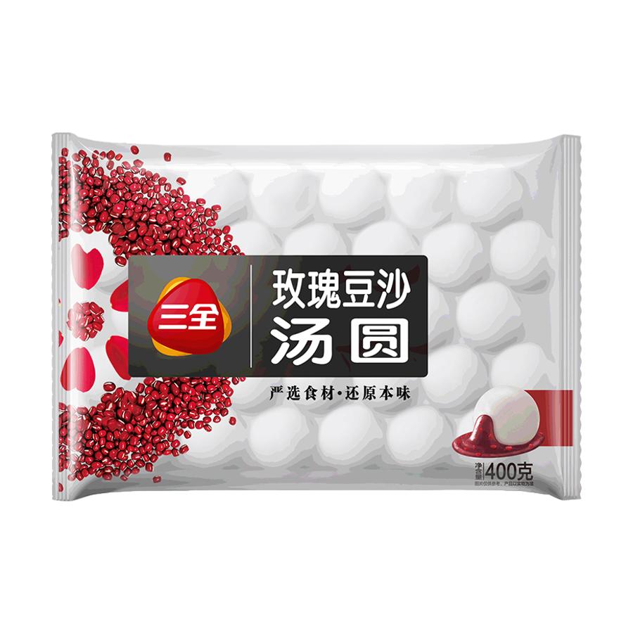三全玫瑰豆沙汤圆400g/包
