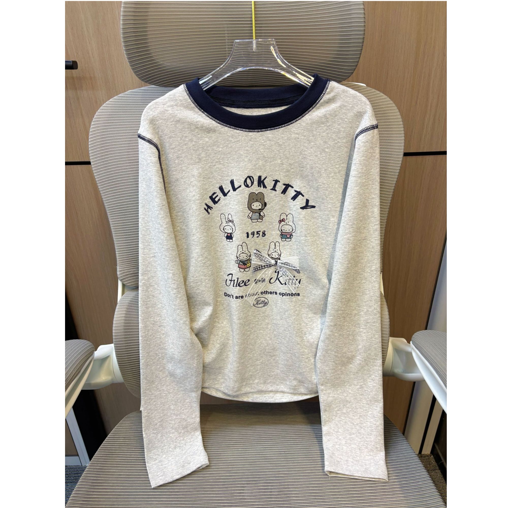 【现货】2025秋韩版东大门米菲兔印花女童打底衫 D771 771 W B