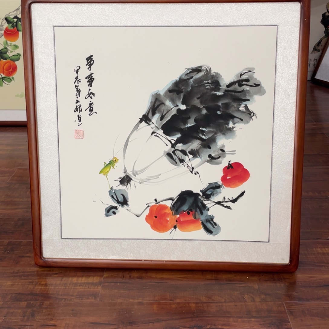 国画带框尺寸63*63厘米