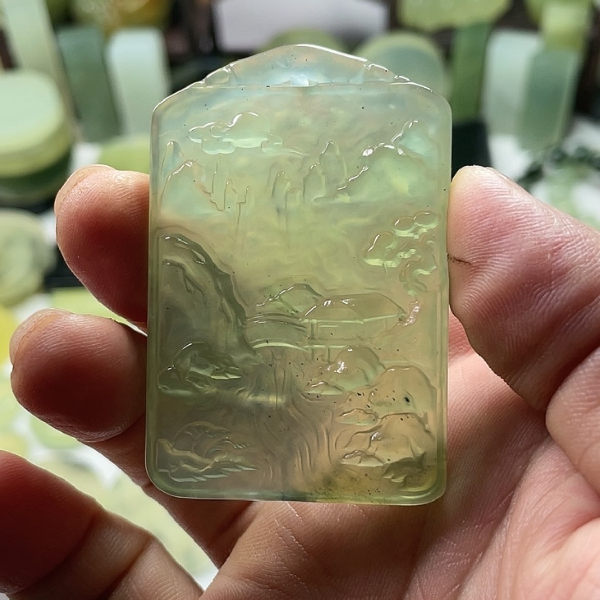 【闪购商品】岫玉挂件未镶嵌中国四大名玉岫玉