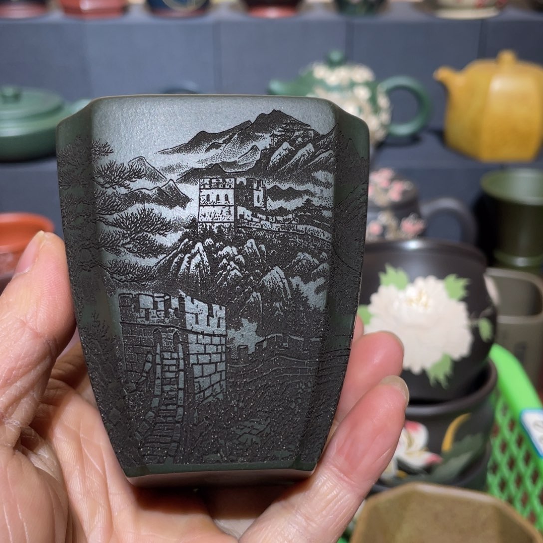 原矿紫砂手工主人杯