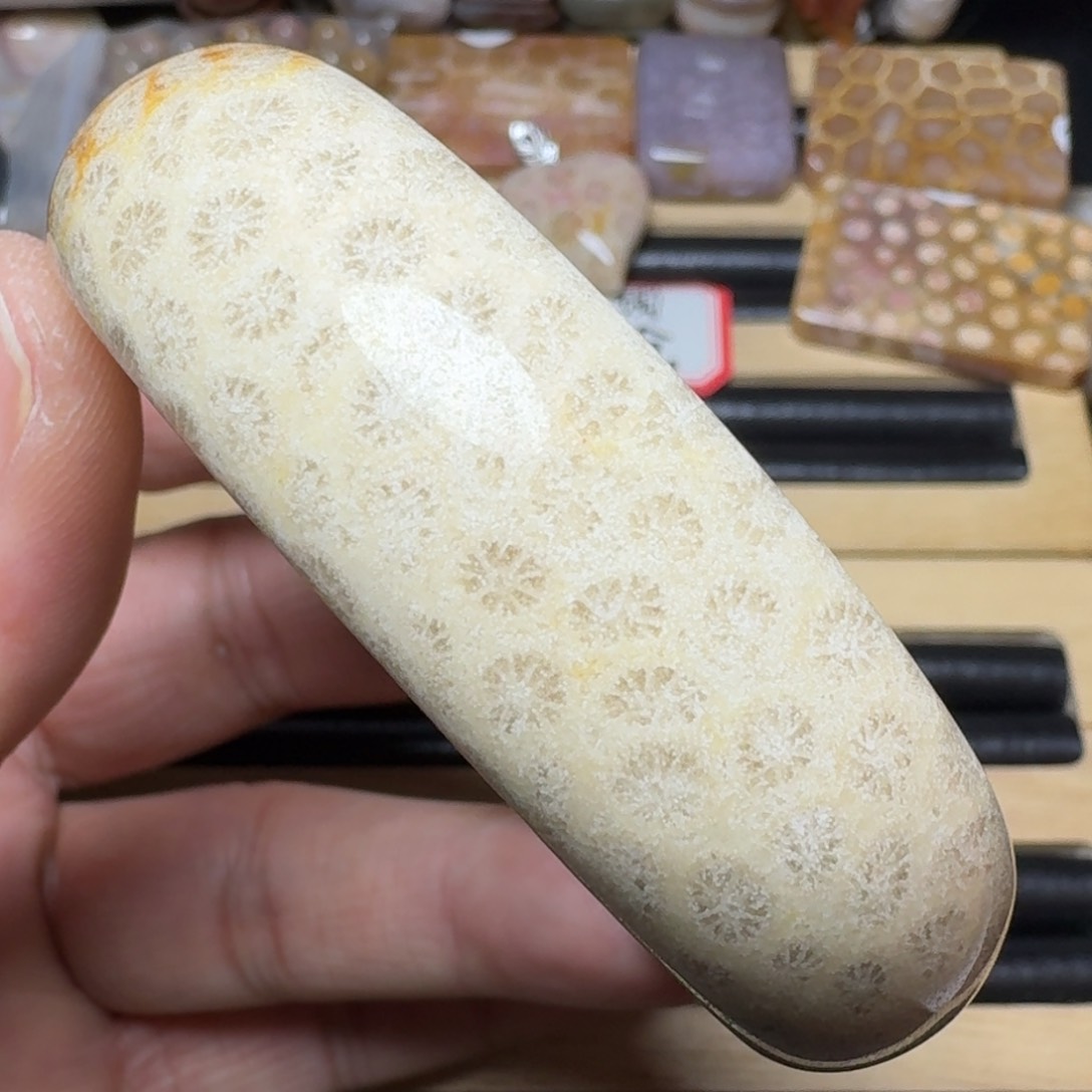 硅化玉纯天然色有机玉石未镶嵌57.5圈口