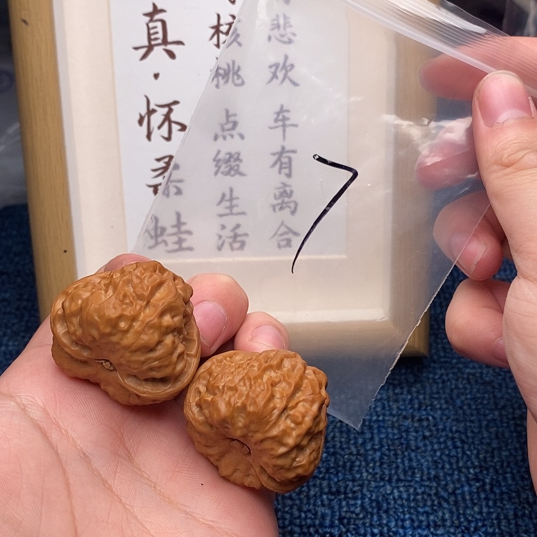 把件文玩核桃蛤蟆头38尺轻微扫尖
