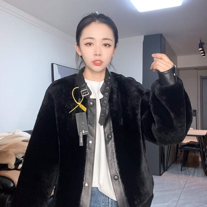 绵羊皮美丽奴皮毛一体L125斤