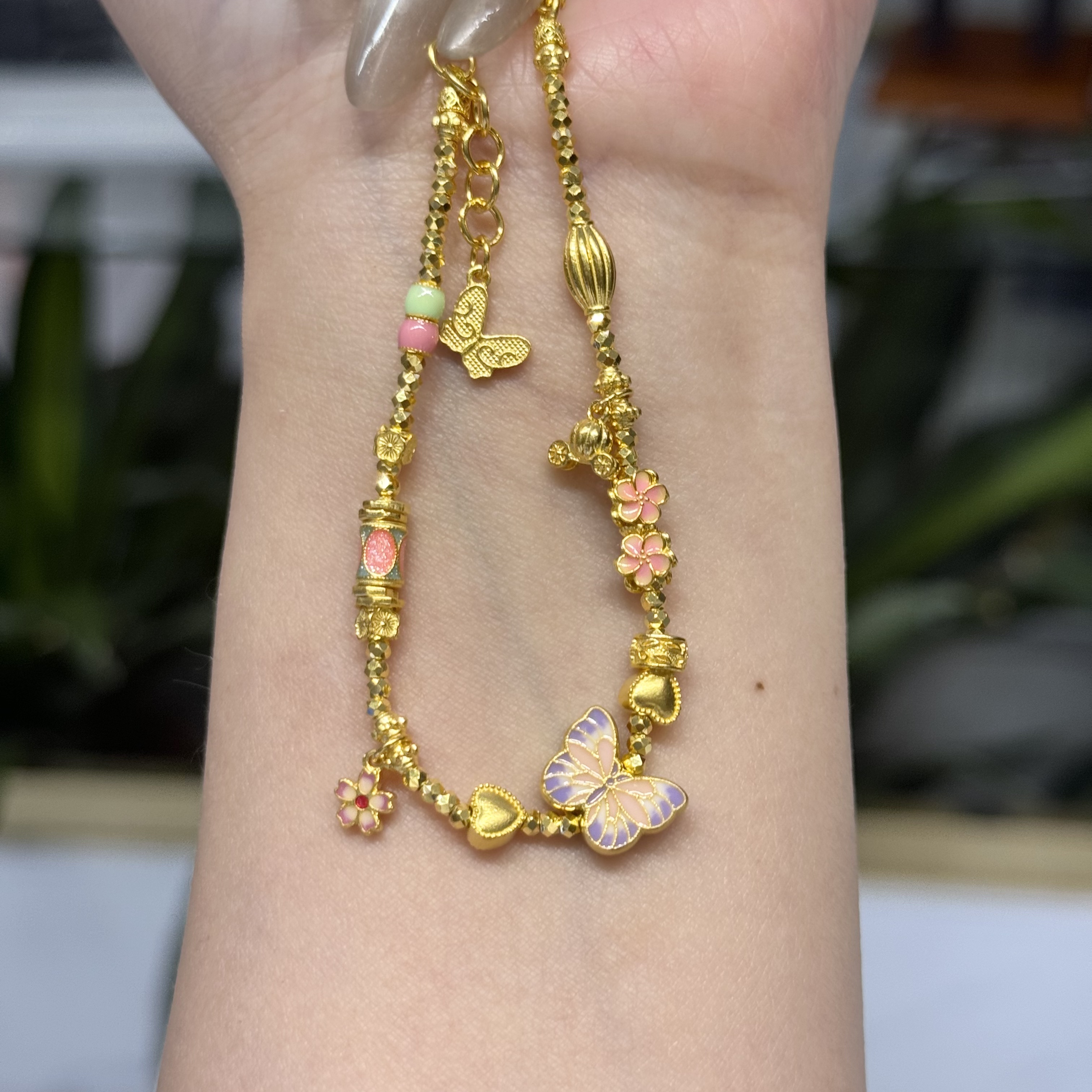 阿敏专属-G/Z【蝴蝶花园手绳】足金999手绳（附加88/0）