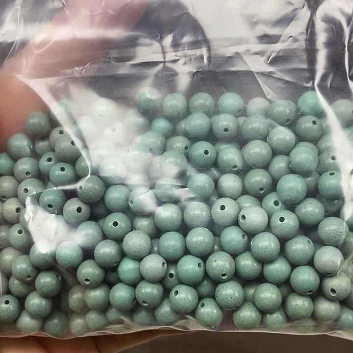 青釉雾珠0.6天然合香珠到手63克左右微瑕