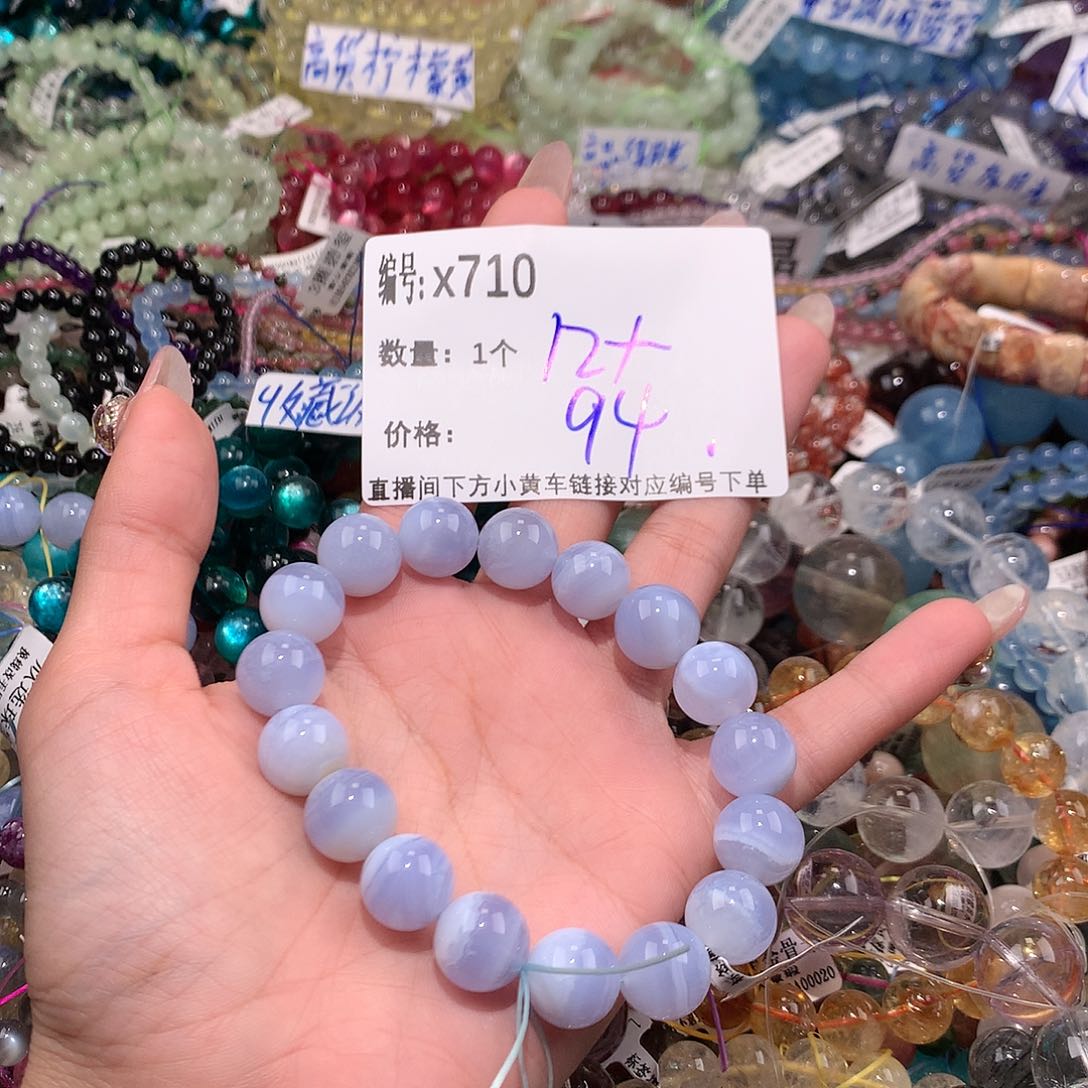 玛瑙/玉髓手串未镶嵌710@k k k k k