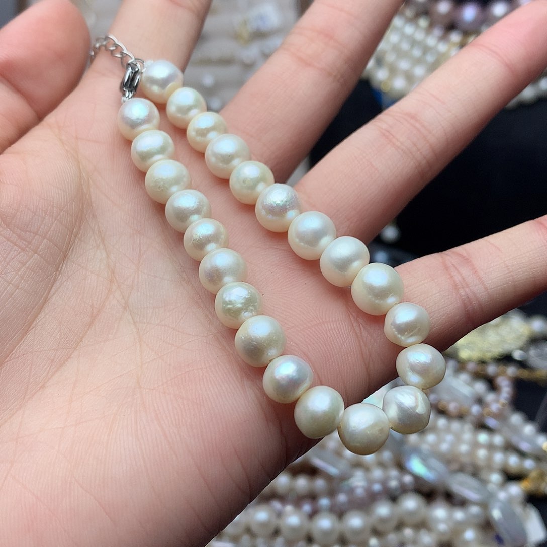 淡水珍珠8-9未镶嵌sl10手链