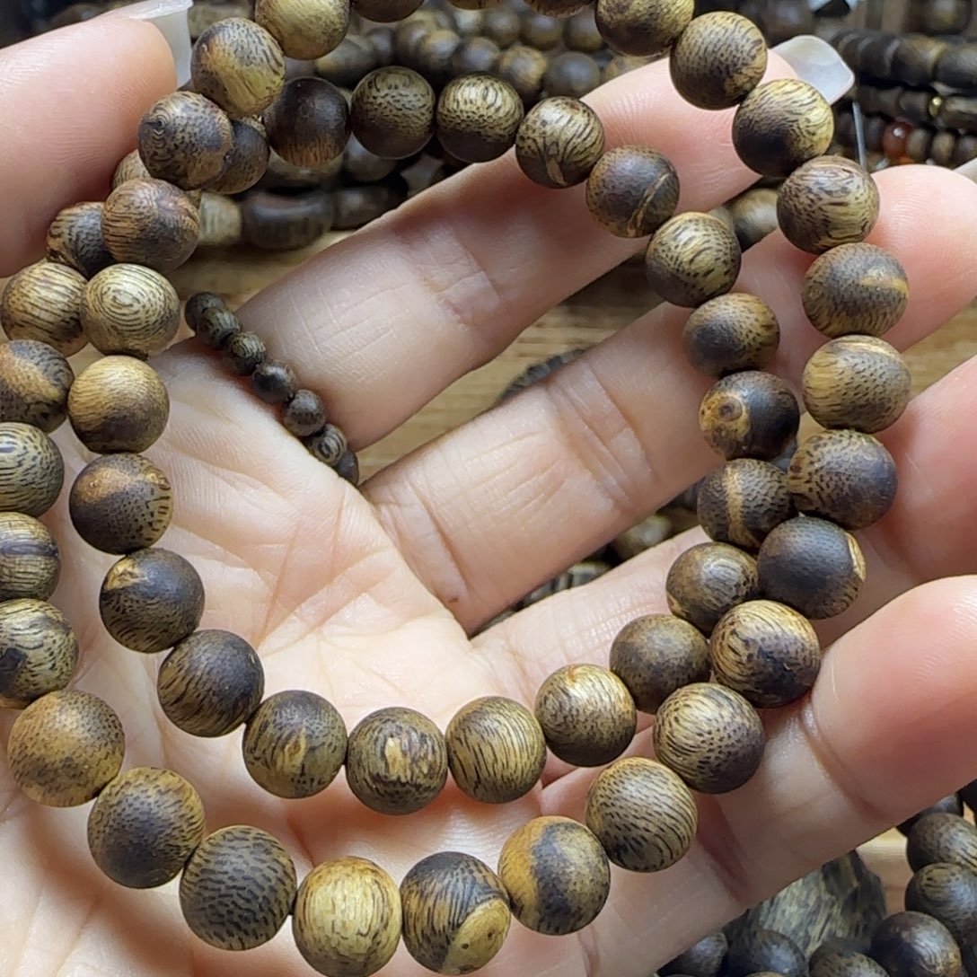 沉香沉香碎屑08花珠双圈