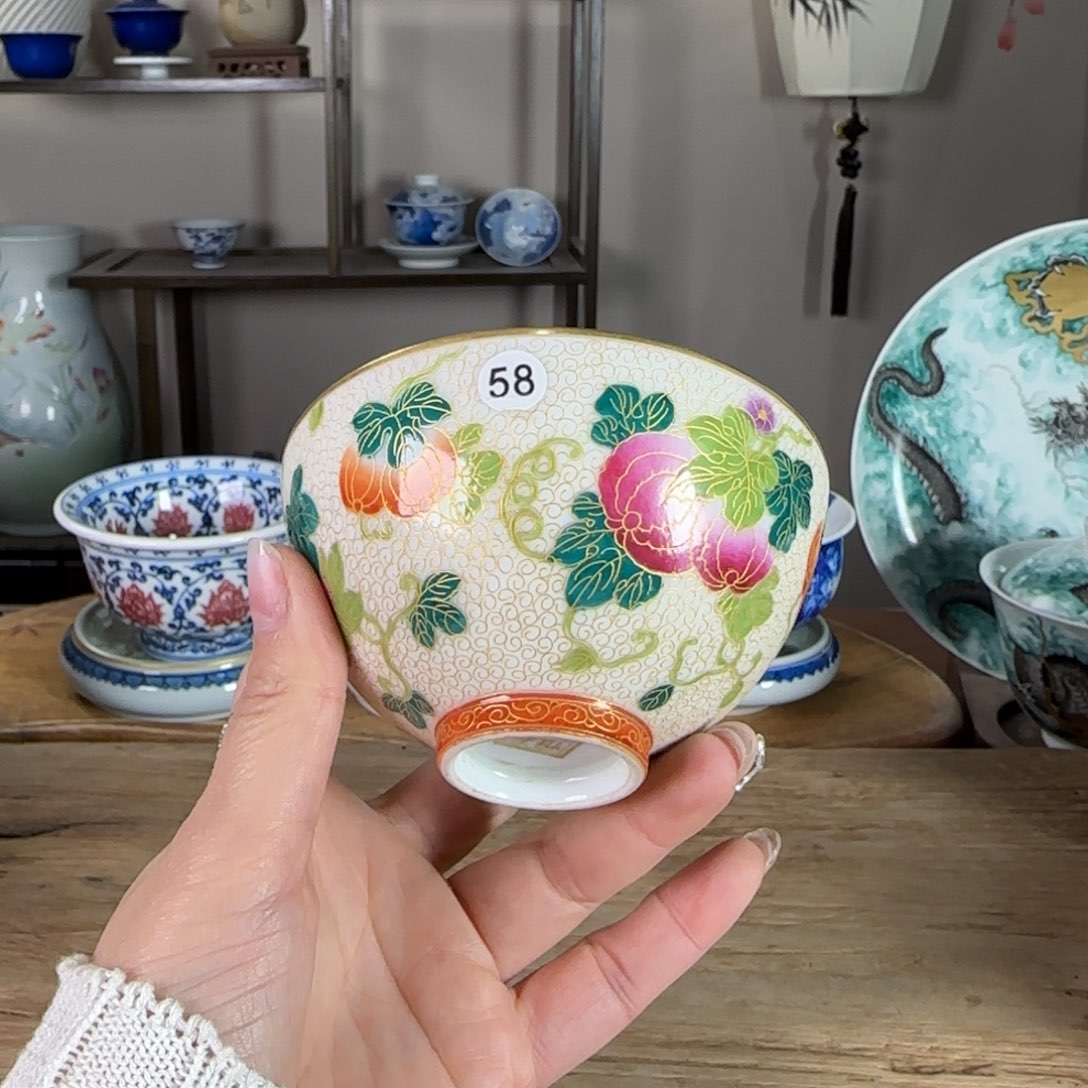 杯景德镇陶瓷柴烧多人