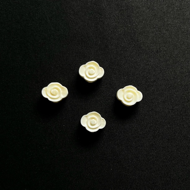 PB107 祥云 只做天然猛犸牙 约珠径10*对孔8*厚度5mm 单个