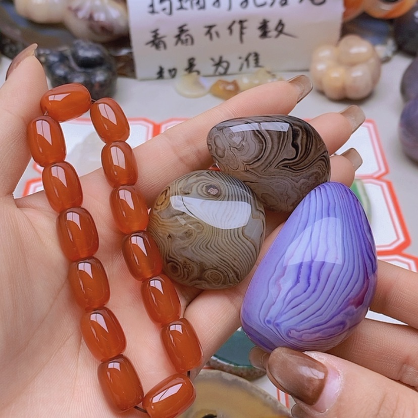 【闪购商品】未镶嵌玛瑙/玉髓珠宝半成品彬*