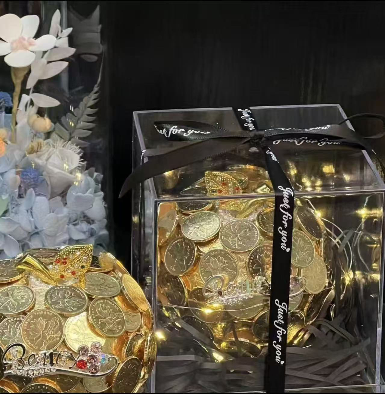 金色硬币苹果圣诞节平安夜送亲友礼物