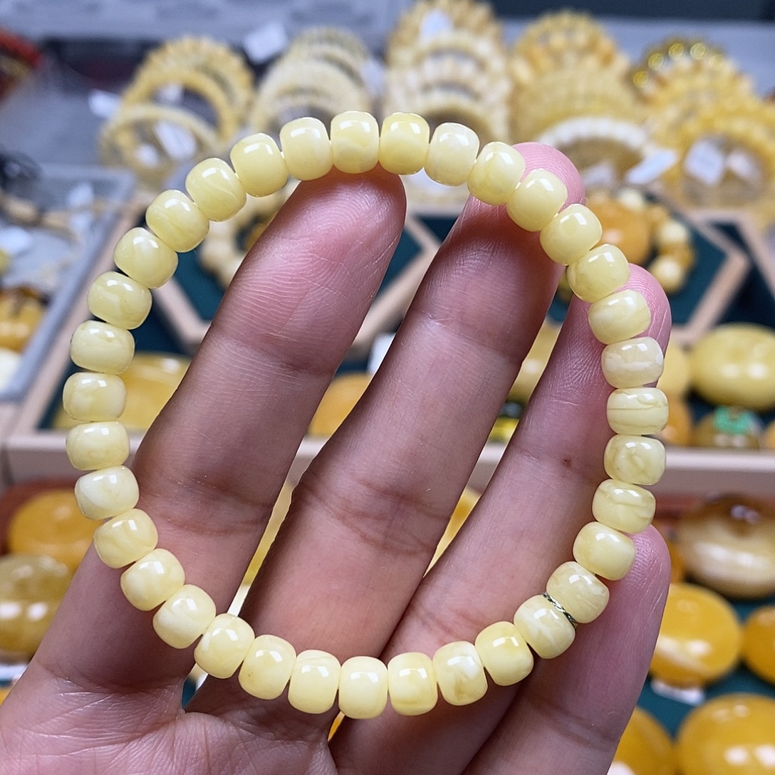 未镶嵌琥珀珠宝奇石6白花蜡老型6