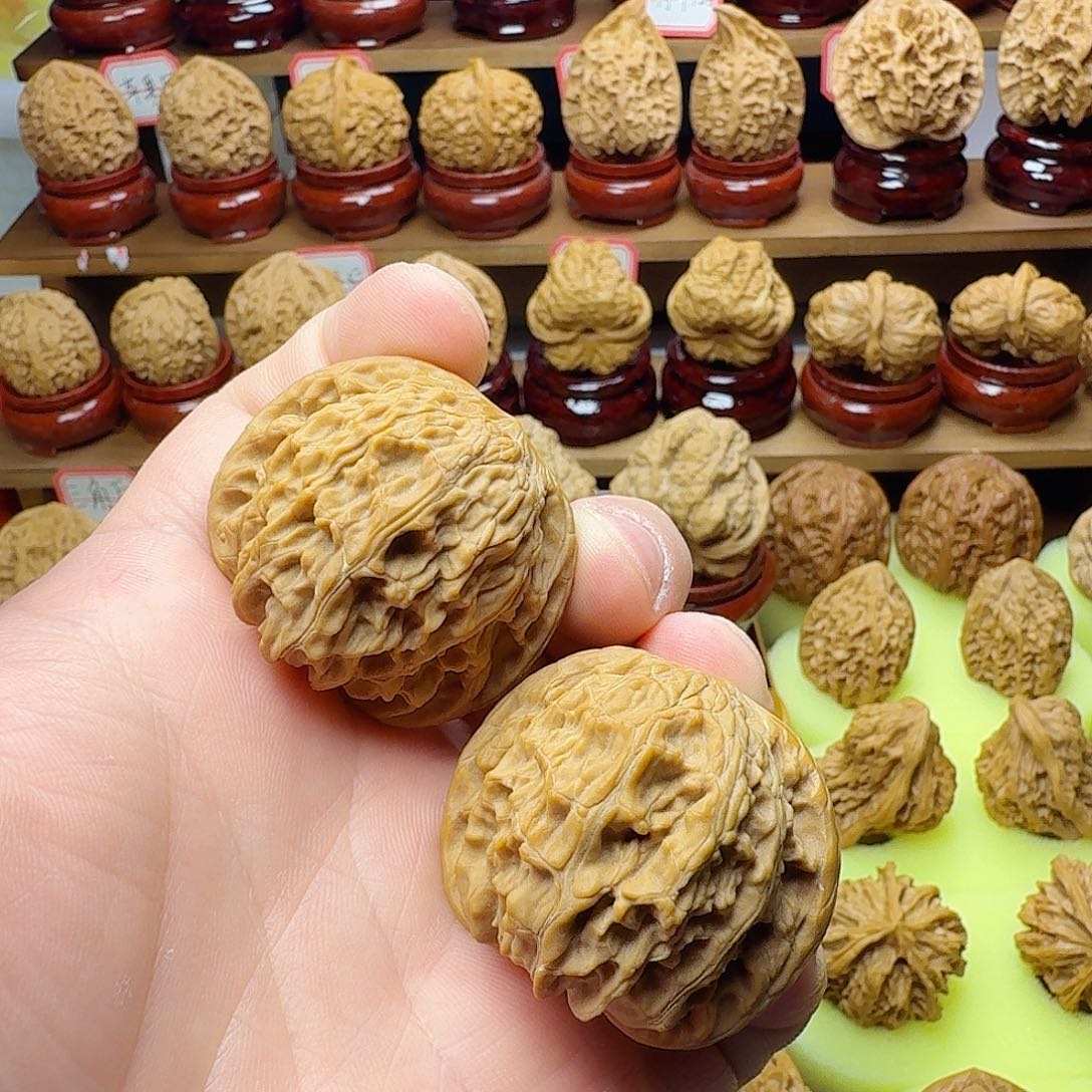 文玩核桃吊坠41磨盘 微修福利价不退不换