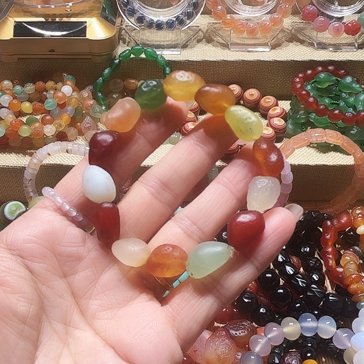 玛瑙/玉髓未镶嵌手链