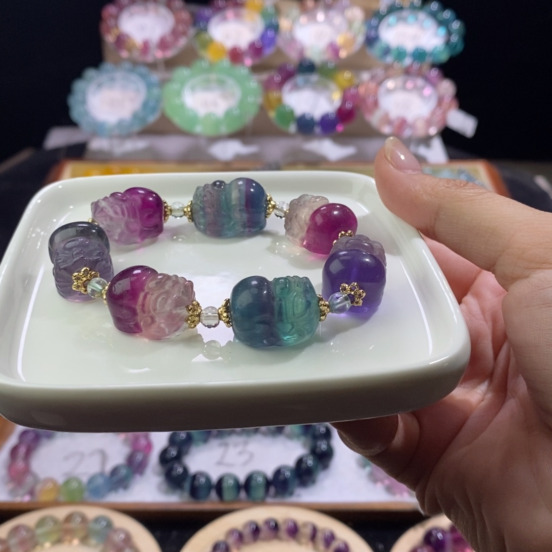 手链未镶嵌萤石貔恘 